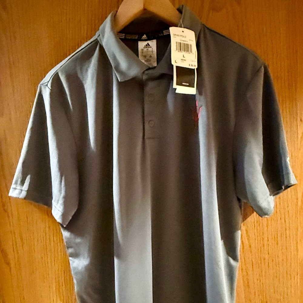 Arizona State Adidas Men's Dark Gray Polo Shirt